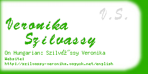 veronika szilvassy business card